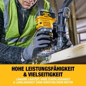 Freza Kombinata DEWALT DCW604NT, 18V, Motor Fara Perii, 6-8 mm Prindere - Img 2