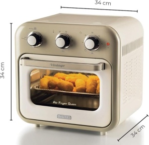 Friteuza cu aer cald Ariete Vintage 4632, 16 L, 1400W, Bej - Img 5