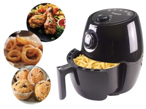 Friteuza cu aer cald Beper P101FRI001, 2 litri, 1000W, negru