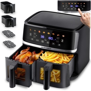 Friteuza cu aer cald Berdsen XXL 10,2L, 1700W, 8 programe