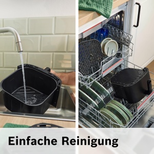 Friteuza cu aer cald Bosch MAF462B0, 6.1L, negru, 7 programe - Img 6