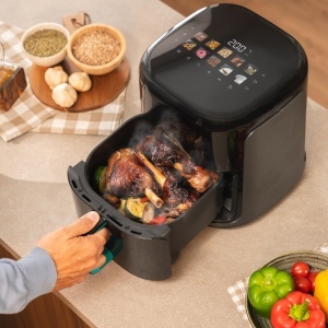 Friteuza cu aer cald Cecotec CecoFry Advance Double 9L 2850W PerfectCook Tehnologie - Img 11