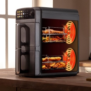 Friteuza cu aer cald Cecotec Cecofry DuoLevel 10000, 10L, 2400W - Img 4