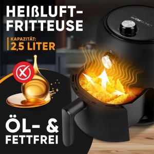 Friteuza cu aer cald Clatronic FR 3816 H, 2,5L, 1000W, cu tehnologie 360 Air-Flow - Img 2