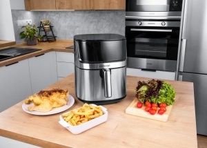 Friteuza cu aer cald CONCEPT FR8010, neagra, 10 programe presetate - Img 4
