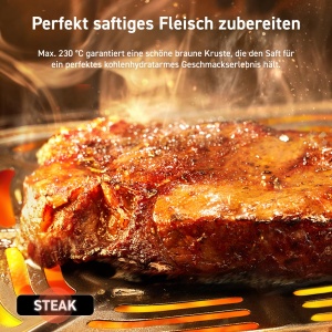 Friteuza cu aer cald COSORI Pro LE 4.7L, 7-in-1, 230, Hellgrau - Img 4
