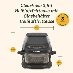 Friteuza cu aer cald Cuisinart 3,8L, cu control tactil si recipient din sticla - Img 9