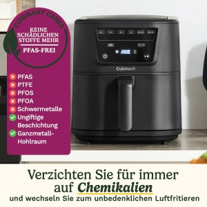 Friteuza cu aer cald Cuisinart XL 7,6L, 2000W, PFAS-free - Img 3