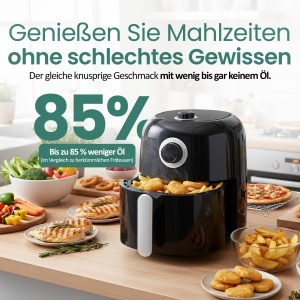 Friteuza cu aer cald Emerio AF-125770, 3.2L, 1450W, fara ulei - Img 6