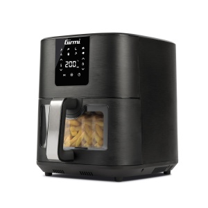 Friteuza cu aer cald Girmi FG79 Ecofrit 9L 1700W 8 programe Digital Display Negru mat