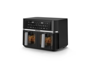 Friteuza cu aer cald Grundig FRY 8620, 8.4 L, 2400 W, NegruChrom