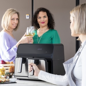 Friteuza cu aer cald InnovaGoods Fryinn Double 8L 3400W Negru - Img 6