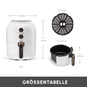 Friteuza cu aer cald Karaca Multifry 35L 1300W Functie Timer Curatare Usoara - Img 4