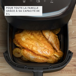Friteuza cu aer cald Moulinex Easy Fry Max 5L, 1500W, Negru - Img 4