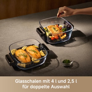 Friteuza cu aer cald Mova Aeroglass AF20 Pro, 4l 2,5l, motor fara perii - Img 4