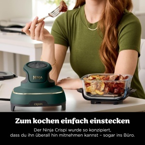 Friteuza cu aer cald Ninja CRISPi, 3,8 l, 1,4 l, Verde - Img 12