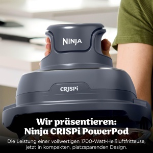 Friteuza cu aer cald Ninja CRISPi, 3.8 L, 1700 W, design compact - Img 3