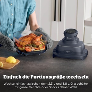 Friteuza cu aer cald Ninja CRISPi, 3.8 L, 1700 W, design compact - Img 13