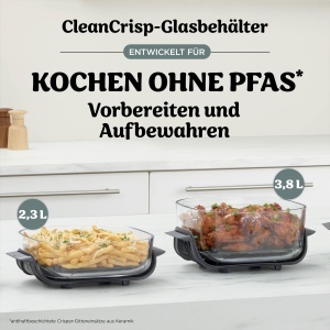 Friteuza cu aer cald Ninja CRISPi FN201EUGN8, 3.8 L, 1700 W, Salbeigrun - Img 4