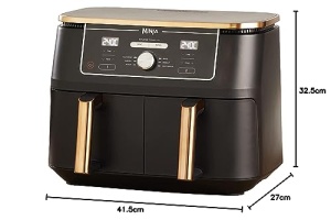 Friteuza cu aer cald Ninja Foodi MAX AF400EUCP, 9.5L, 2470W, CupruNegru - Img 10