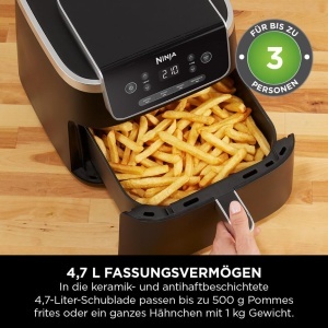 Friteuza cu aer cald Ninja PRO AF140EU, 4.7L, 2000W, Negru - Img 2