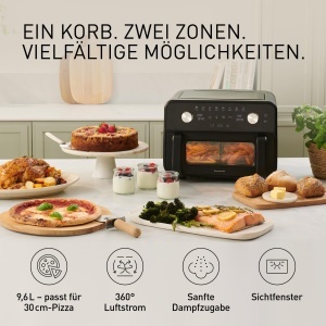 Friteuza cu aer cald Panasonic NF-BC1000 Flex 96L Functie abur Negru - Img 2