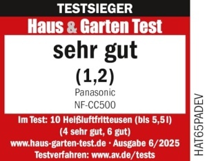 Friteuza cu aer cald Panasonic NF-CC500 5L 11 programe abur suplimentar gri mat - Img 13