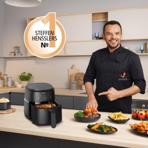 Friteuza cu aer cald Philips NA22900, 4.2L, 1500W, Negru - Img 3