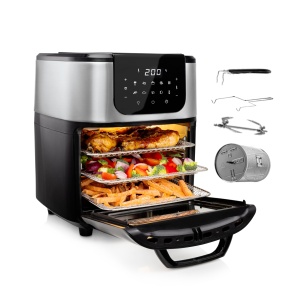 Friteuza cu aer cald Princess 182075, 11L, 1800W, NegruSilver