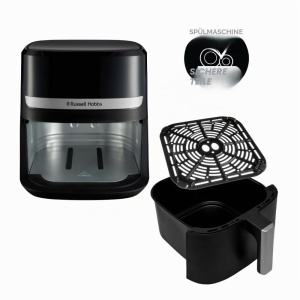 Friteuza cu aer cald Russell Hobbs SatisFry 5,5L 1500W Negru - Img 8
