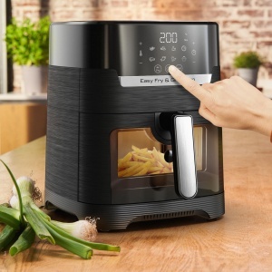 Friteuza cu aer cald si grill Tefal Easy Fry Grill Vision EY5068, 4.2L, 8 programe, Extra-Crisp, Touchscreen - Img 7