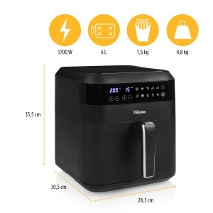 Friteuza cu aer cald Tristar FR-6999, 6L, 10 programe, Negru - Img 3