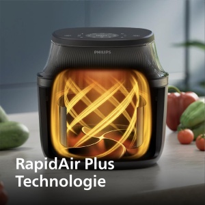 Friteuza cu aer Philips Airfryer Seria 3000 NA32000 42L RapidAir Plus 16 functii - Img 5