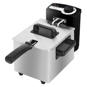 Friteuza cu ulei Cecotec Cleanfry 1,5L, 1000W, inox