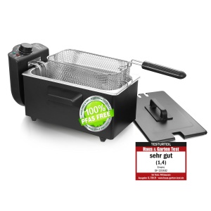 Friteuza cu ulei Emerio 3.0L, 2000W, din otel inoxidabil, BPA liber - Img 1