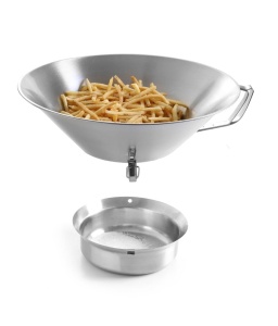 Friteuza cu ulei HENDI, inox, cu maner stabil, 410mm, capacitate mare - Img 2