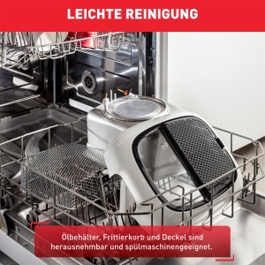 Friteuza electrica Tefal Super Uno, 2.2L, albaneagra, cu timer si filtru de miros - Img 6