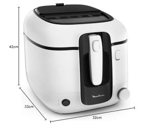 Friteuza Moulinex Super Uno, 2,2 L, Capacitate 1,5 kg, Cartofi prajiti, 1800 W, Termostat reglabil, Deschidere automata, Curatare usoara, Recipient detasabil, Filtru de miros - Img 6