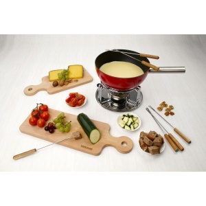 Furculite fondue Fackelmann 31029 din inox cu maner din lemn, 25 cm - Img 9