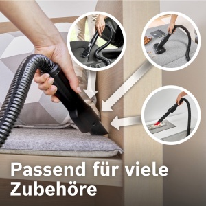 Furtun extensibil Bosch BHZUFEHN pentru aspiratoare Unlimited 678 flexibil ideal pentru curatarea interioara a vehiculelor negru - Img 6