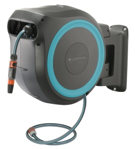 Gardena Wand-Schlauchbox RollUp L 30m Turquoise Montare pe perete Sistem automat de rulare - Img 1