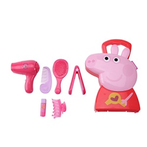 Geanta de ingrijire par Peppa Wutz, cu uscator de par, placi de indreptat, pentru copii