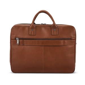 Geanta de laptop Samsonite Klassische, piele, cognac, 15.6 inch - Img 2