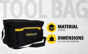 Geanta de unelte Stanley STST1-73615 cu 3 buzunare frontale, 34x21x24 cm - Img 2