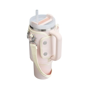 Geanta pentru bauturi Stanley 1913 All-Day Quencher 1.18L, roz quartz, reciclat - Img 8