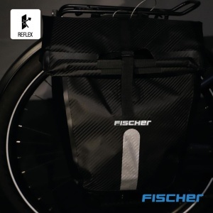 Geanta pentru bicicleta FISCHER PLUS Terra, 23 litri, impermeabila, neagra - Img 9