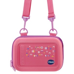 Geanta pentru camera KidiZoom VTech, roz, cu umar si maner