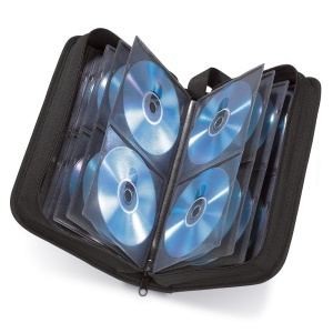 Geanta pentru CD-uri Hama, 104 Discuri, Nylon, Negru - Img 3