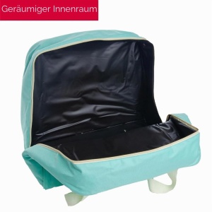 Geanta pentru masina de cusut SINGER, 45.7x25.4x33 cm, culoare albastru-verde - Img 2
