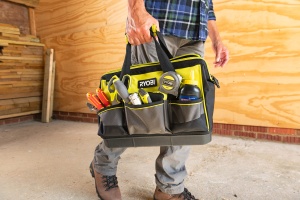 Geanta pentru scule Ryobi RSSSTB1 S 22L cu curea de umar si buzunare multiple - Img 4